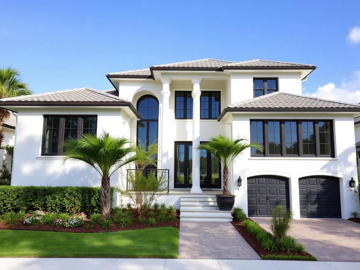 Luxury home exterior repaint