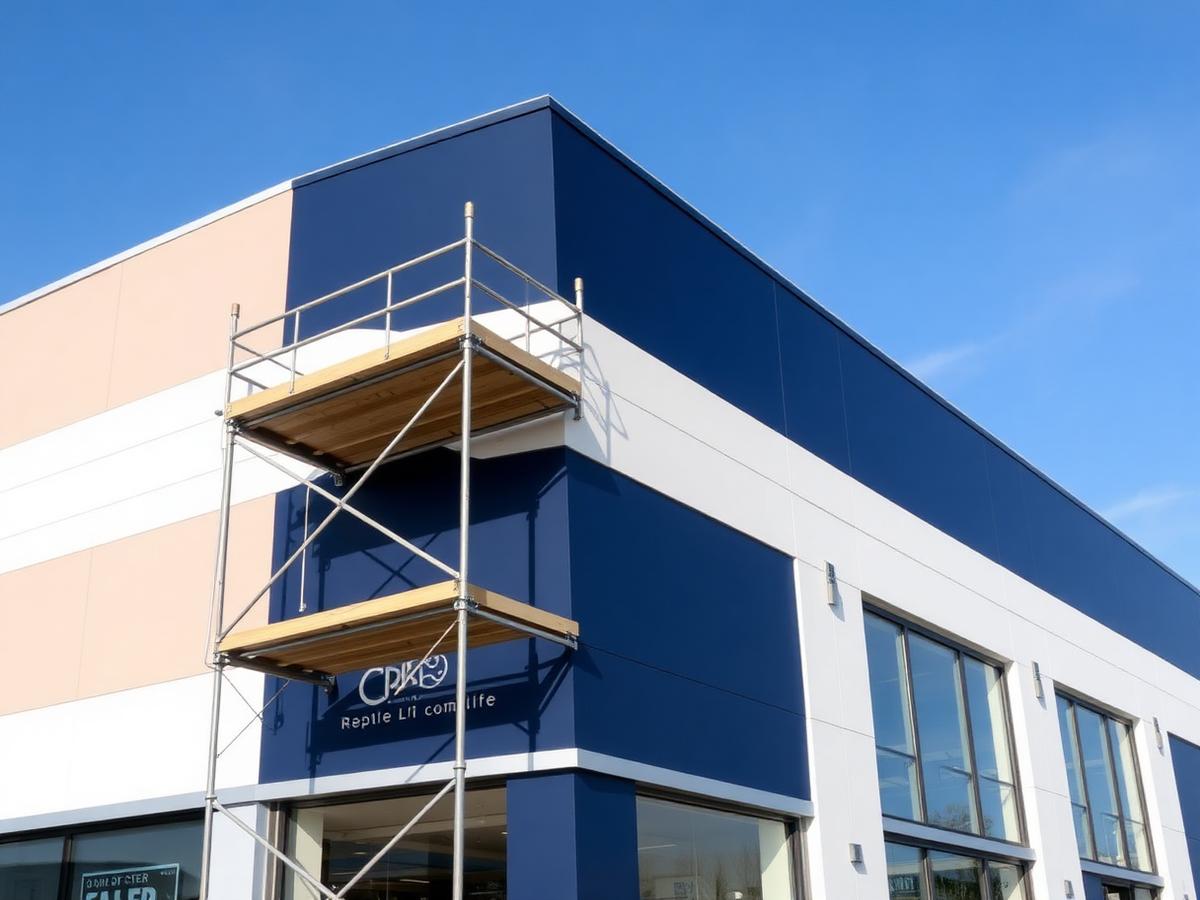 Exterior retail center refresh